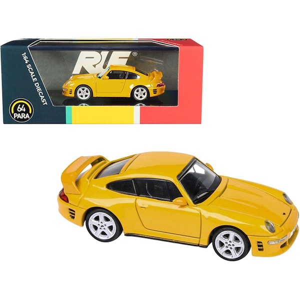 Time2Play 2.5 x 2 in. 1-64 Scale RUF CTR2 Diecast Model Car, Blossom Yellow TI3470290 - main